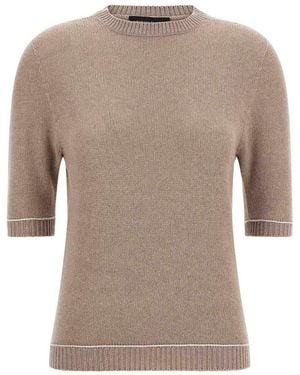 Fabiana Filippi Gauze Jumper - Brown