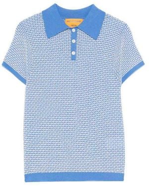 Guest In Residence Light Cashmere Polo - Blue