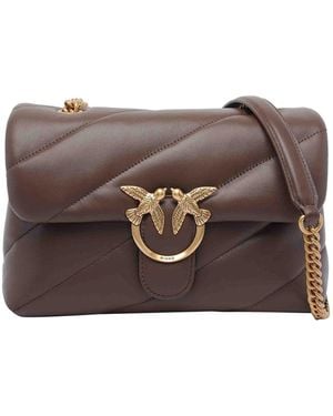 Pinko Love Puff Classic Crossbody Bag - Brown