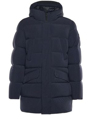 Heskimo Two-Way Stretch Logo Parka - Blue