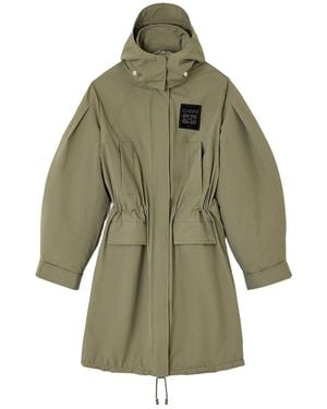 Ganni 'Ripstop' Parka - Green