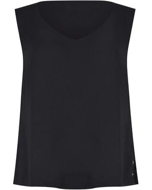 Herno Blouse Made Of Satin - Black