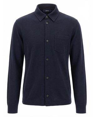 Herno Polo Shirt With Pocket - Blue