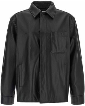 Loewe Nappa Leather Overshirt - Black