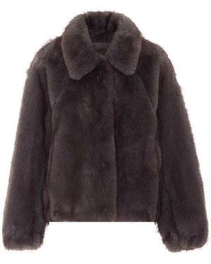 VALENTINI 1972 Faux Fur Jacket - Brown