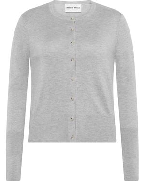 EMERSON RENALDI Crew Neck Cardigan - Grey