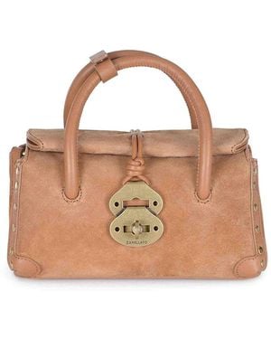 Zanellato Bag Made Of Suede Leather - Brown