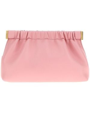 Nanushka The Bar Vegan Leather Clutch - Pink