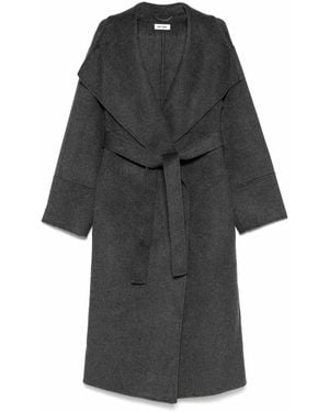 Soft Goat Wool Coat - Grey