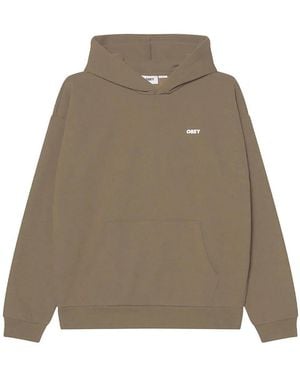 Obey Bold Star Extra Heavy Hood Fleece - Natural