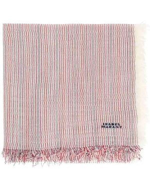 Isabel Marant Zenila Echarpe Ecru/Rosso - Rosa