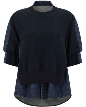 Sacai Shirt Sweater - Blue