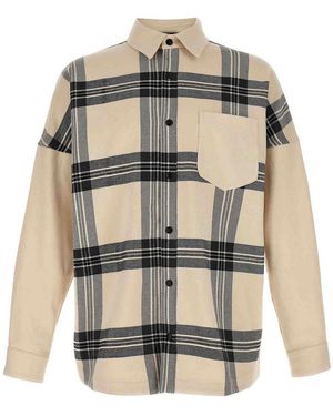 Palm Angels 'Back Logo Check' Overshirt - Multicolour