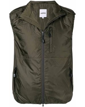 Aspesi Jil Nylon Vest - Green