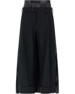 Junya Watanabe Double Layer Pants - Black