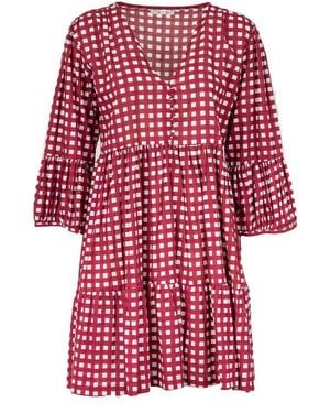 ELLEBLUE Brigitte Midi Dress - Red