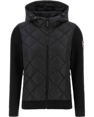 Canada Goose Hybridge Quilted Knit Jacket - Black