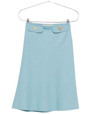 Valentino Midi Skirt - Blue