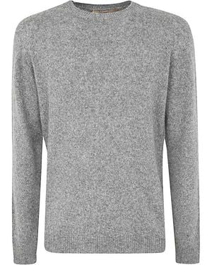 Nuur Long Sleeves Crew Neck Jumper - Grey