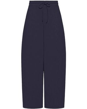 Max Mara Barrel Leg Trousers - Blue