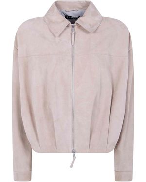 DR. HOPE Suede Bomber - Pink