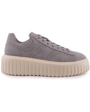 Hogan H-Stripes Trainers - Grey