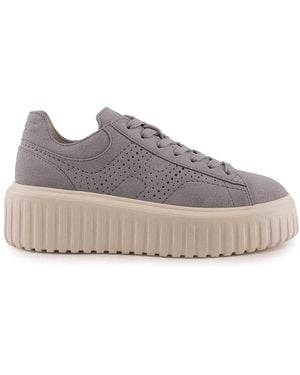Hogan H-Stripes Trainers - Grey