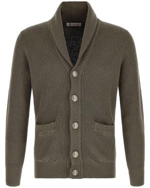 Brunello Cucinelli Cardigan - Grün