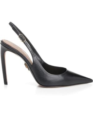 Dolce & Gabbana Leather Slingbacks - Metallic