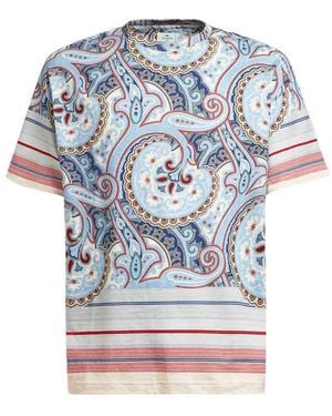Etro Paisley-Print T-Shirt - Grey