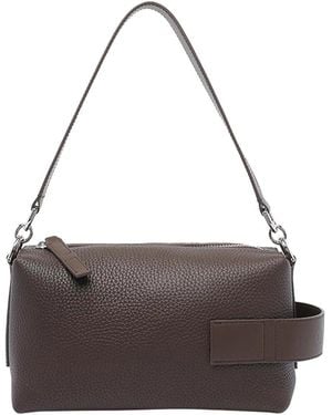 Hogan Mini Script Bauletto Bag - Grey