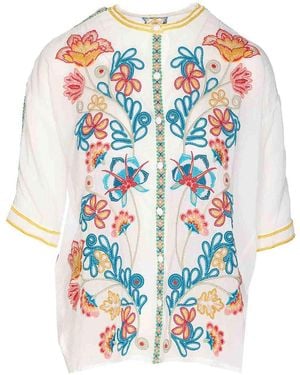 Johnny Was Patricia Shirt - Blue