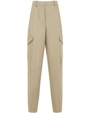 Givenchy Cotton And Wool Trousers - Natural