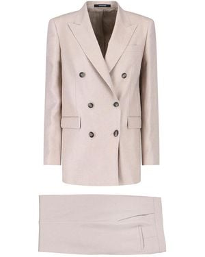 Tagliatore Double-Breasted T Jasmine Suit - Grey