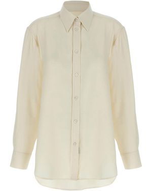 Brioni Cady Silk Shirt - White
