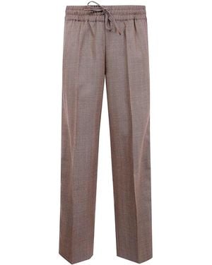 Drole de Monsieur Le Pantalon Chevron Trousers - Brown
