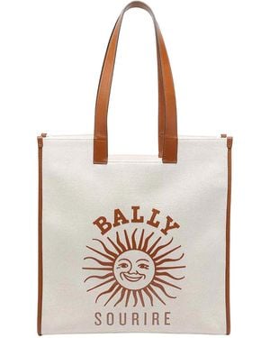 Bally Natural Easy Tote Bag - White