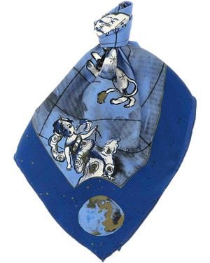 Diane von Furstenberg Sciarpa Con Bandiera Zodiacale - Blu