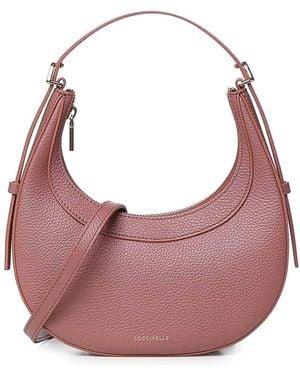 Coccinelle Whisper Mini Leather Bag - Pink
