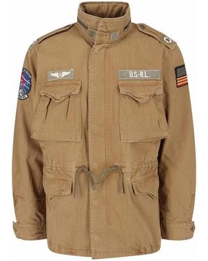 Polo Ralph Lauren Military Jacket With Patch - Brown