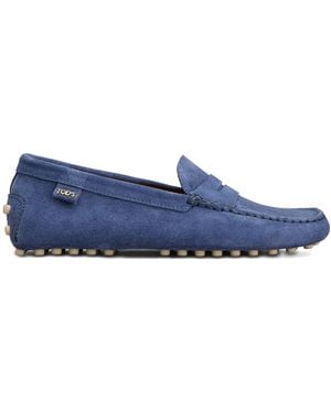 Tod's Gommino 22L Moccasin Insigna - Blue