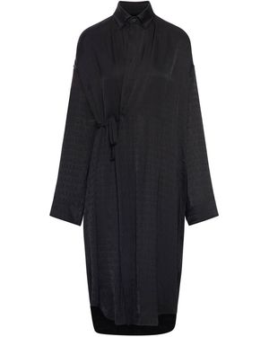 Balenciaga Cocoon Wrap Dress - Blue