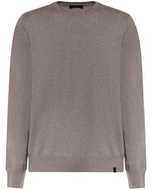 Fay Suéter Cuello Redondo - Gris