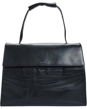 Moschino Tie Me Embossed Bag - Black