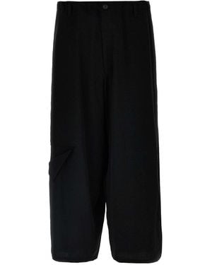 Yohji Yamamoto Ta Tuxedo Cut-Out Detail Pants - Black