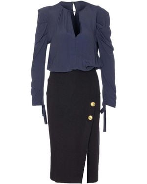 Pinko Omelette Dress - Blue