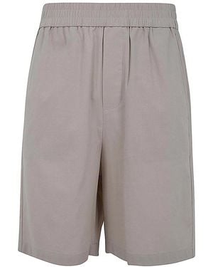 Ami Paris Elasticated Waist Bermuda - Grey