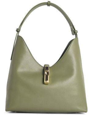 Furla M Goccia Leather Shoulder Bag - Green