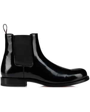 Christian Louboutin Choucair Leather Chelsea Boots - Black