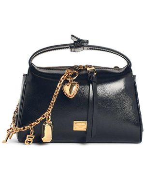 Dolce & Gabbana Vittoria Leather Handbag - Blue